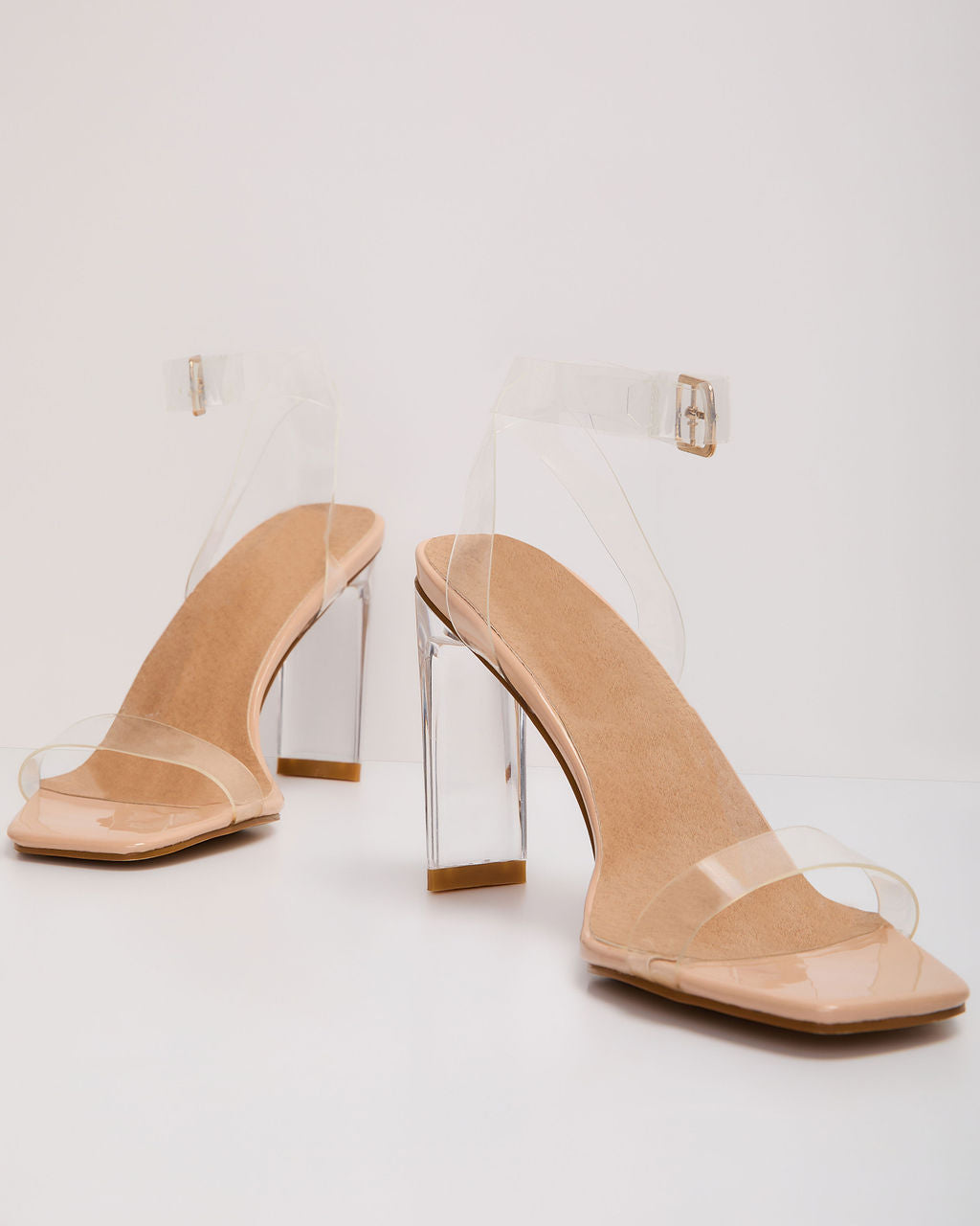 Olivia-Billini  Santiago Clear Strappy Heels