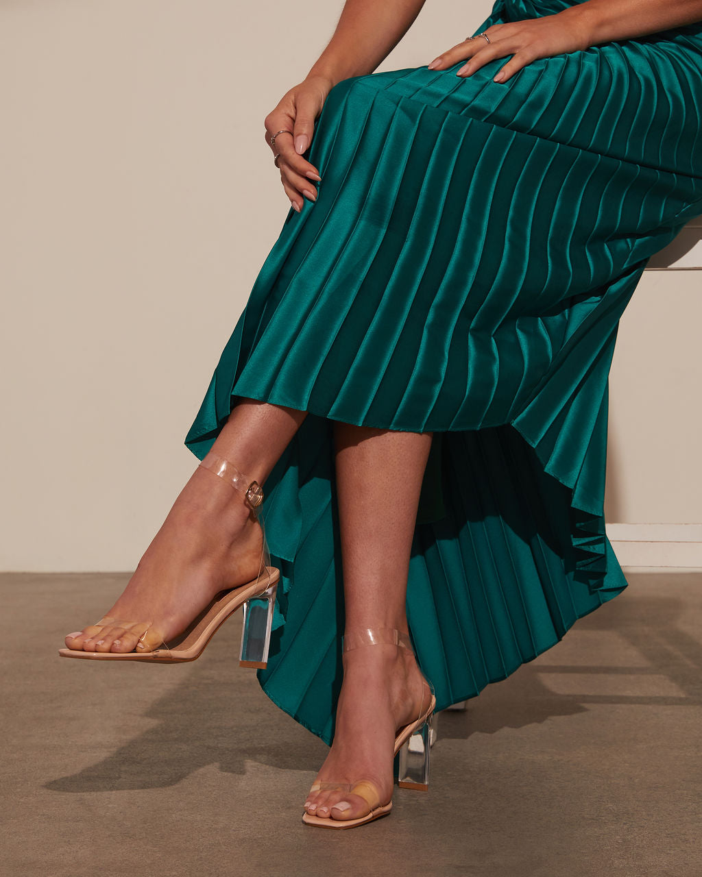 Olivia-Billini  Santiago Clear Strappy Heels