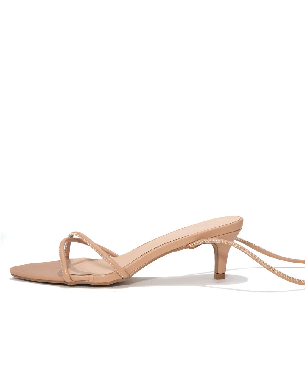 Olivia-Bella Faux Leather Strappy Kitten Heel